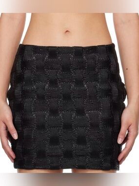 NANUSHKA
Black Sarra Vegan Leather Miniskirt size small